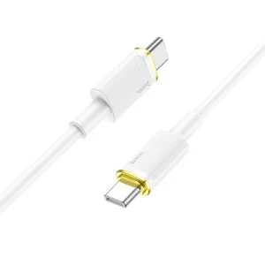 Cablu Hoco U109 Type-C To Type-C PD 100W Charging (1.2m) [White]